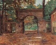Wilhelm Trubner Neuburg Gates Spain oil painting artist